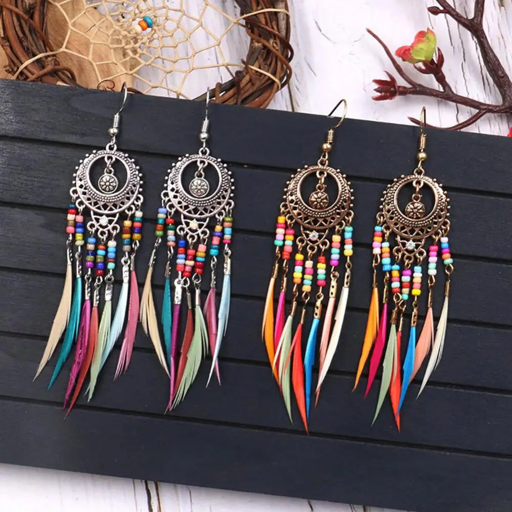 Boucle d'oreilles arc-en-ciel