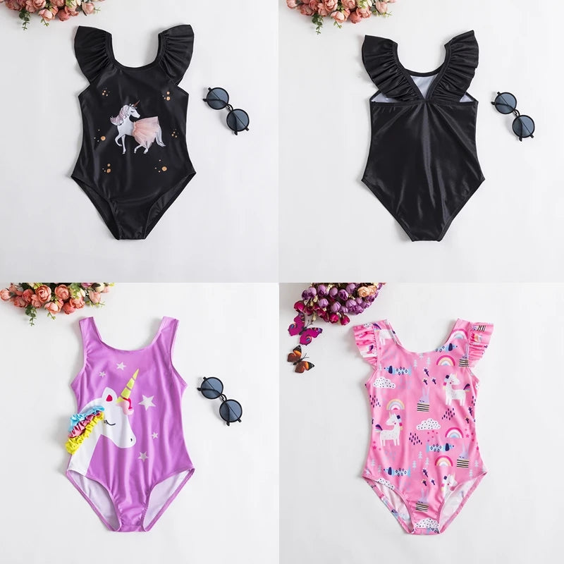 Bañador de una pieza unicornio