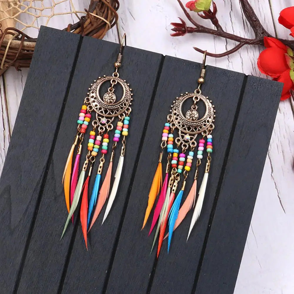Boucle d'oreilles arc-en-ciel