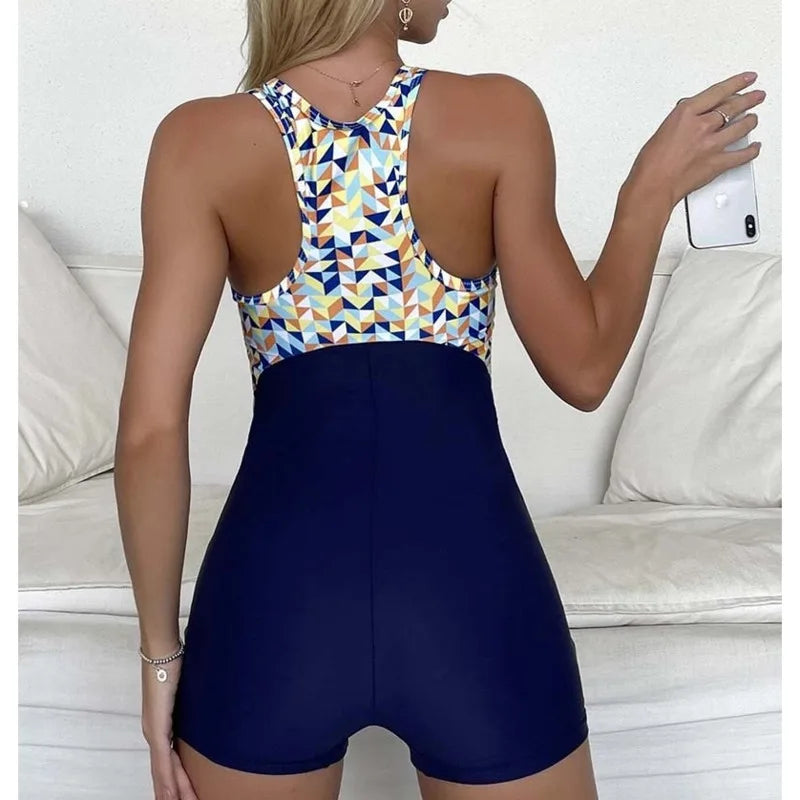Maillot de bain une pièce Fermeture éclaire