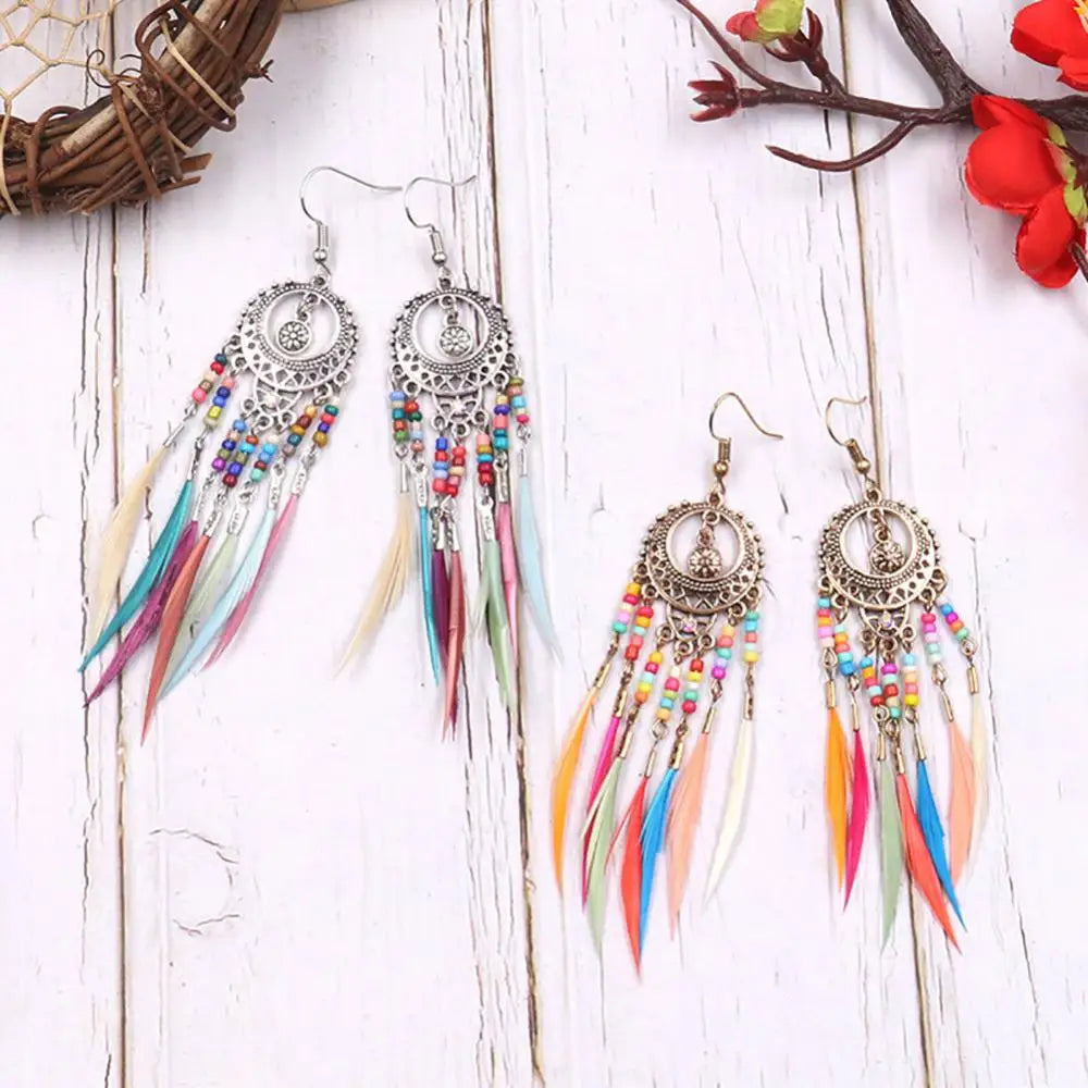 Boucle d'oreilles arc-en-ciel