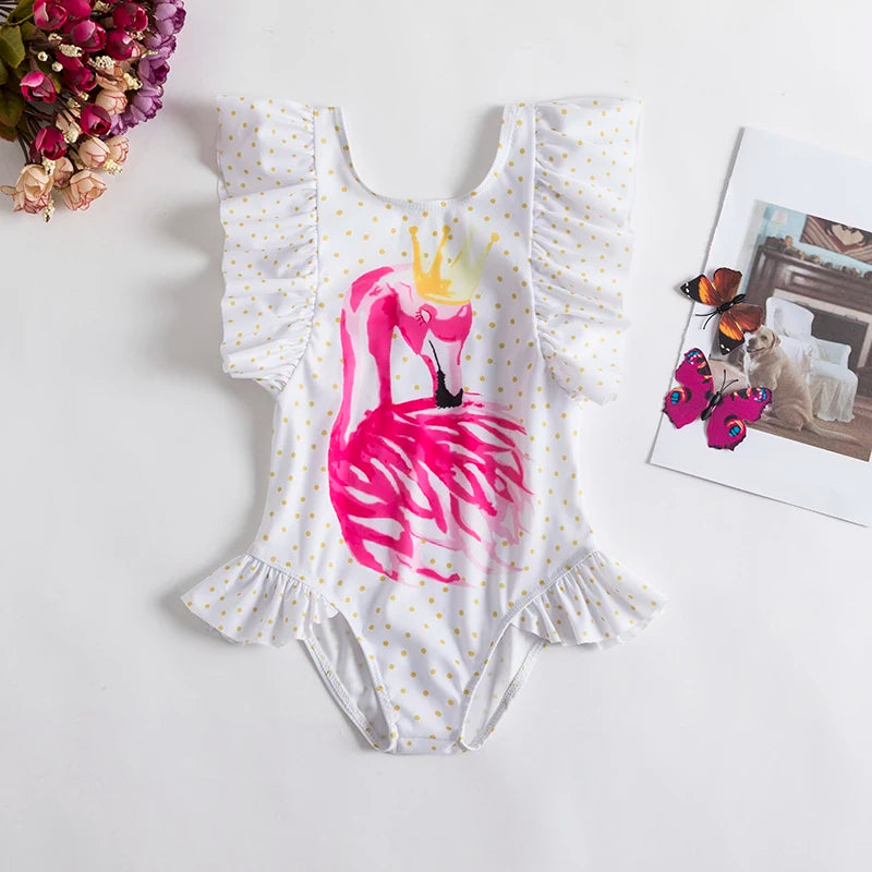 Girls' one-piece swimsuit