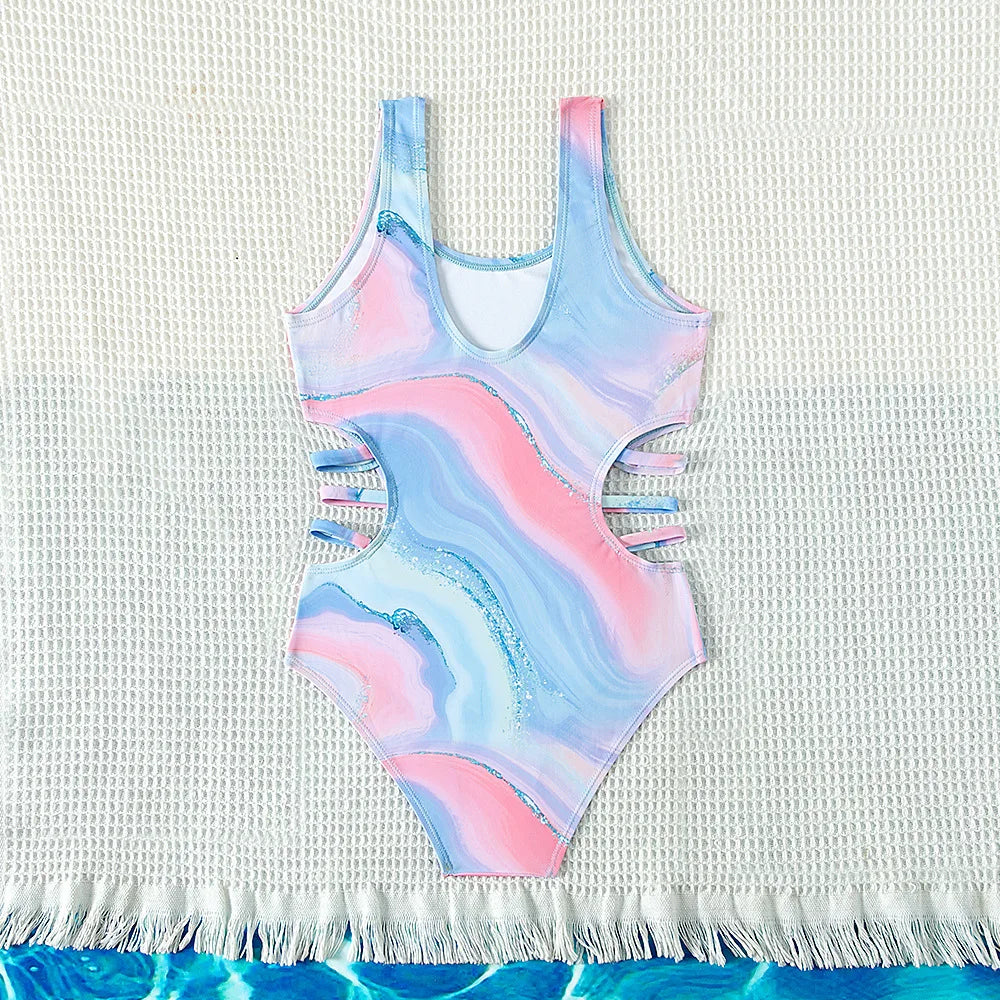 Maillot de bain une pièce imprimé de 5 à 15 ans