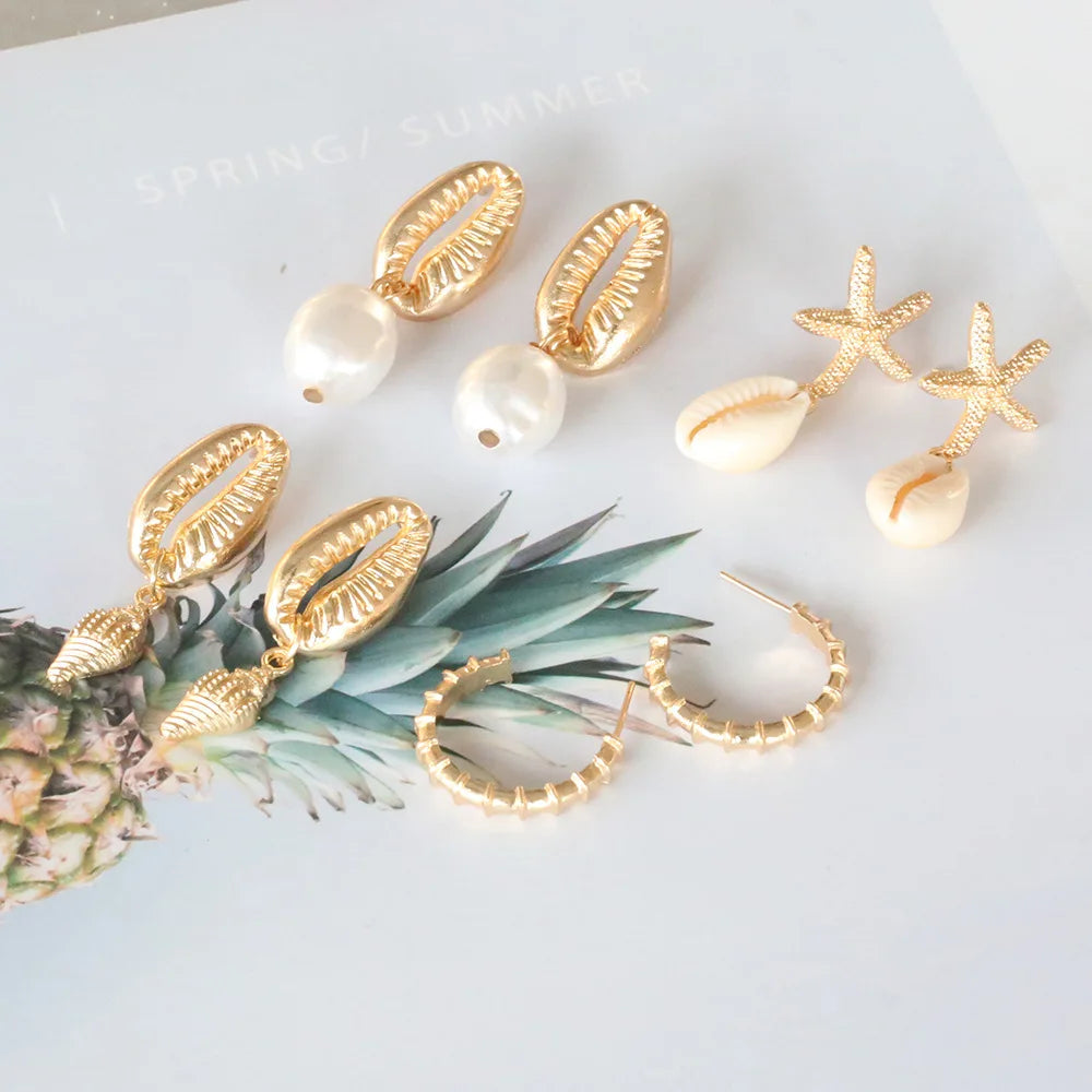 Boucles d'oreilles d'été