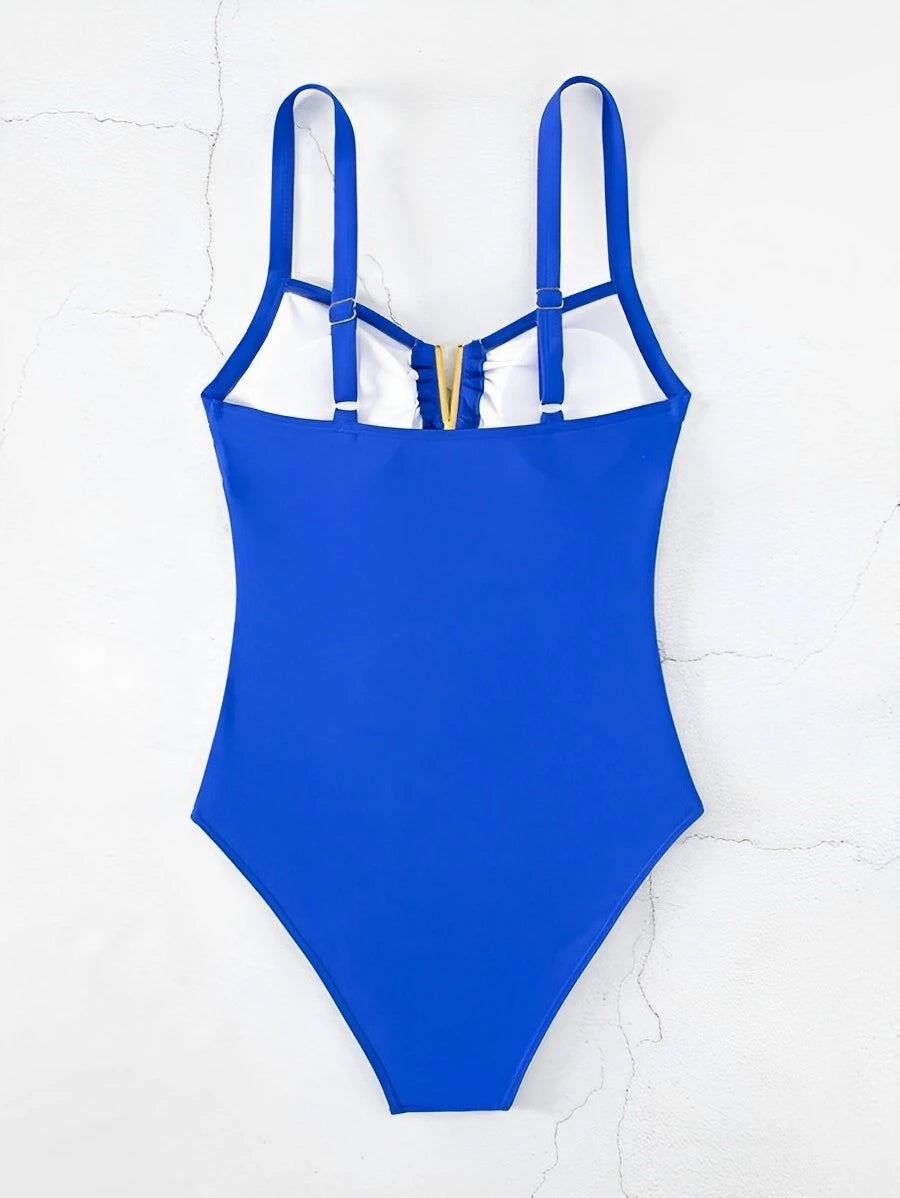 Maillot de bain une pièce col V