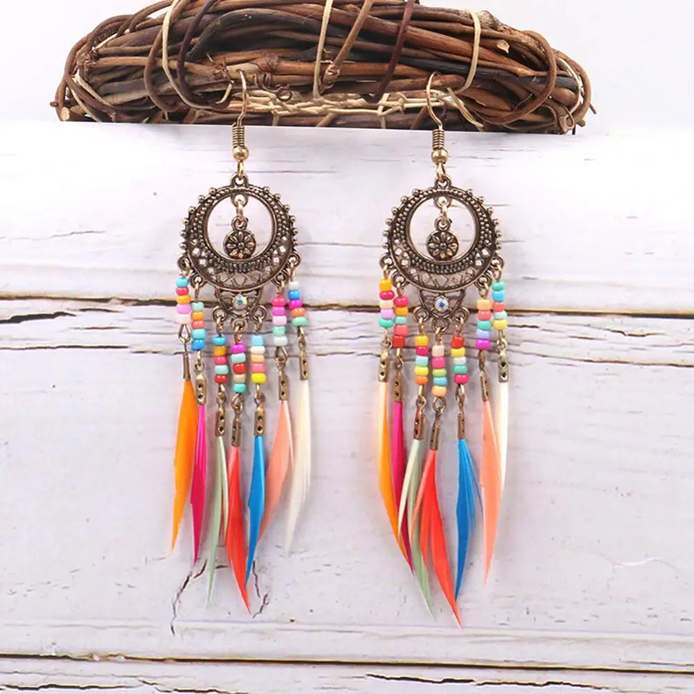 Boucle d'oreilles arc-en-ciel