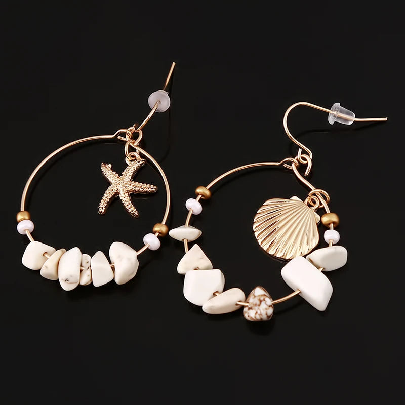 Boucles d'oreilles en Coquillage