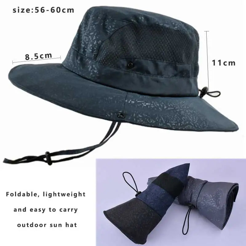 Sombrero plegable ajustable para hombre.