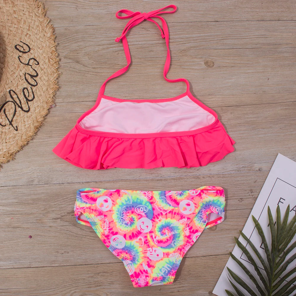 Two-piece swimsuit for girls 5 to 14