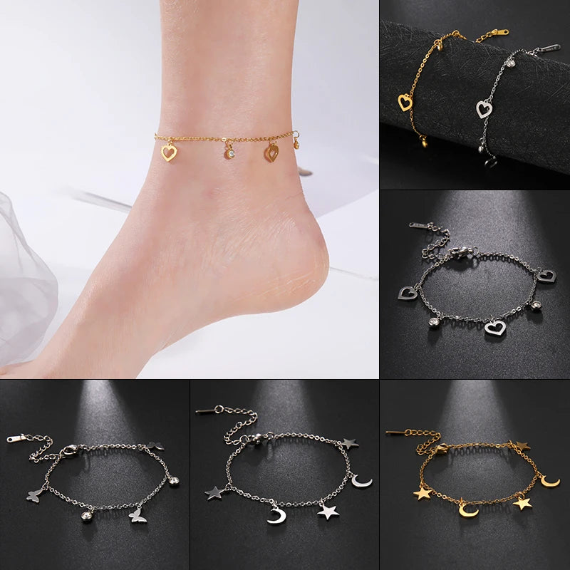 Stainless ankle bracelet