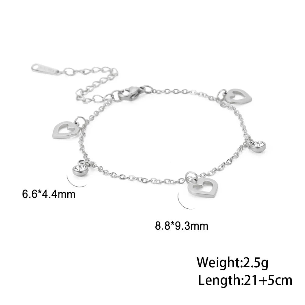 Stainless ankle bracelet