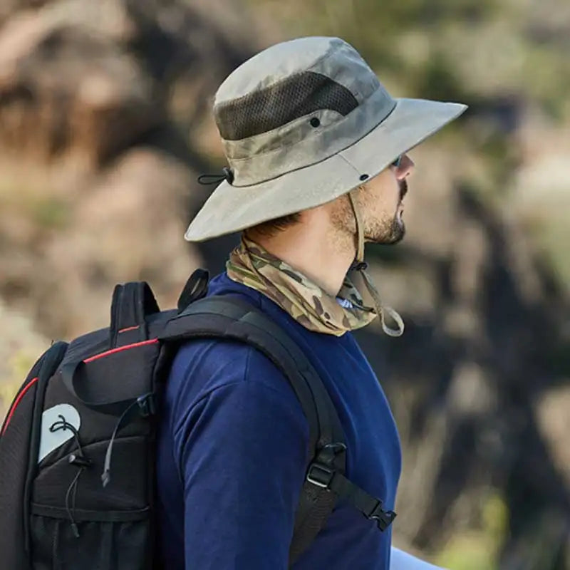 Sombrero plegable ajustable para hombre.