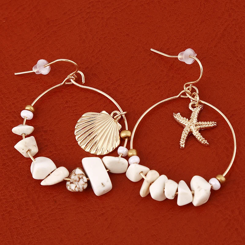 Boucles d'oreilles en Coquillage